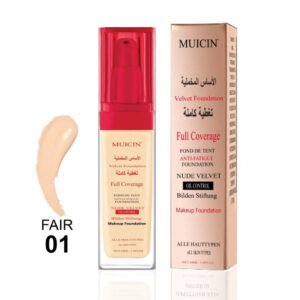 MUICIN - Nude Velvet Full Coverage Foundation - 30ml | Aamina Enterprises